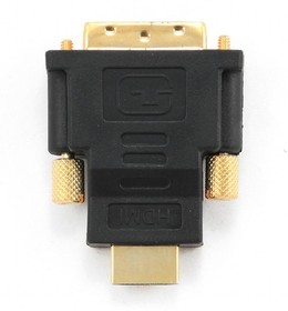 Фото 1/8 Gembird Переходник HDMI-DVI 19M/19M(папа-папа), золотые разъемы [A-HDMI-DVI-1]