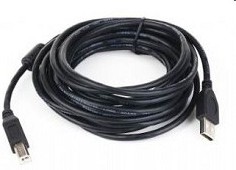 Фото 1/3 Gembird CCF-USB2-AMBM-6 USB 2.0 кабель PRO для соед. 1.8м AM/BM позол.конт., фер.кол., пакет