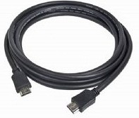 Фото 1/2 Кабель HDMI Gembird, 10м, v2.0, 19M/19M, черный, позол.раз., экран, пакет [CC-HDMI4-10M]