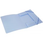 Папка на резинке Бюрократ Gems GEMPR05AZURE A4 пластик кор.30мм 0.5мм голубой ...
