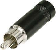 Rean NYS352B кабельный разъём RCA male, черненый корпус, для кабеля ø до 7.2мм