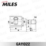 GA11022, ШРУС FORD FIESTA/FUSION CBK 2001- [EU]//1418957 MILES