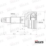 ШРУС наружный MAZDA 323 1.3/1.5 98- (GSP 834020) GA20212