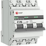 MCB4763-3-25C-pro, Circuit breaker 3P 25A (C) 4.5kA VA 47-63 PROxima