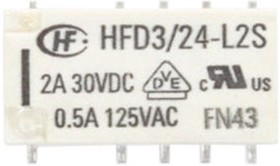 HFD3/24-L2SR, Реле, 24 VDC , 277 V , 2 A , замена для G6SK2F DC24