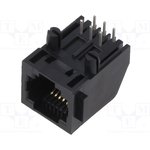MTJ-660X1, Socket; RJ12; PIN: 6; Layout: 6p6c; on PCBs,PCB snap; THT