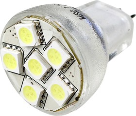 ECOSPOT MR8-6BN-12V WHITE, лампа на светодиодах 6шт smd 5050