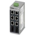 2891314, Ethernet switch - 6 TP RJ45 ports - 2 FO ports - 100 Mbps full duplex ...
