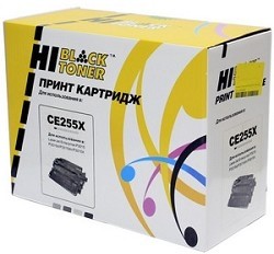 Фото 1/3 Hi-Black CE255X Картридж для принтеров LaserJet P3015, черный, 12500 стр.