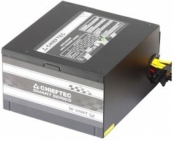 Фото 1/6 Chieftec 550W RTL [GPS-550A8] {ATX-12V V.2.3 PSU with 12 cm fan, Active PFC, fficiency  80% with power cord 230V only}