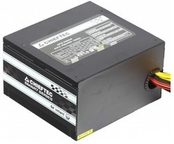 Фото 1/3 Chieftec 700W RTL [GPS-700A8] {ATX-12V V.2.3 PSU with 12 cm fan, Active PFC, fficiency  80% with power cord 230V only}