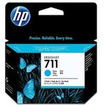 HP CZ134A Картридж №711, Cyan {Designjet T120/T520, Cyan (29ml 3 - pack)}