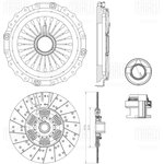 FR812, Сцепление MAN TGA комплект TRIALLI