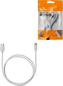 Фото 1/4 Дата-кабель, ДК 5, USB - USB Type-C, 1 м, белый, TDM