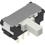 SSSS916400, Slide Switches 5mm Std SPDT Horiz 4mm op sec non-shrt