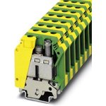 0444019, DIN Rail Terminal Blocks USLKG35 15.2mm FEEDTHRU GRND