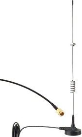 MIKE2A/3M/LL1/ SMAM/S/S/26, Antennas 5G/4G MAGNETIC 311MM WHIP ANTENNA SMA MALE CONNECTOR 3M LOW LOSS CABLE