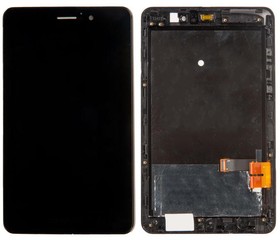 Фото 1/2 Дисплей (экран) в сборе с тачскрином для Asus Fonepad ME371MG с рамкой черный