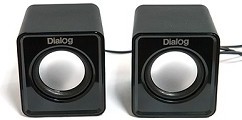 Dialog Colibri AC-02UP BLACK {акустические колонки 2.0, 5W RMS, питание от USB}
