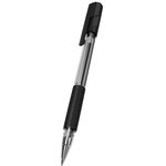 Ручка шариков. Deli Arrow EQ01620 прозрачный/черный d=0.7мм черн. черн. резин ...