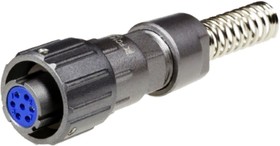 FQ14-5TK-8, Розетка кабельная 5pin d=8мм