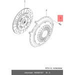 94580187, Болт крепежный корзины сцепления
