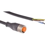 11373 RKT 5-228/2 M, Female 5 way M12 to Unterminated Sensor Actuator Cable, 2m