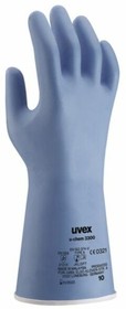 6097111, u-chem 3300 Blue Bamboo Fibre, Nylon Chemical Resistant Gloves, Size 11, XL, NBR Coating