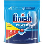 таблетки/капсулы 70, Таблетки для ПММ Finish Power лимон 70шт/уп