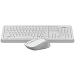 Клавиатура + мышь A4Tech Fstyler FG1010S клав:белый/серый мышь:белый/серый USB ...