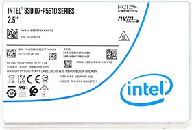 Фото 1/10 Intel SSD D7-P5510 Series, 3.84TB (SSDPF2KX038TZ01), Твердотельный накопитель