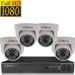 Комплект видеонаблюдения для магазина с 4 IP камерами FullHD