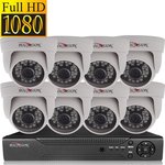 Комплект видеонаблюдения для магазина с 8 IP камерами FullHD
