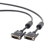 Кабель DVI-D single link CC-DVI-BK-6, 19M/19M, 1.8м, черный, экран ...