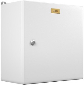 Фото 1/3 Шкаф электротехнический настенный Elbox EMW, IP66, 800х800х210 мм (ВхШхГ), дверь: металл, металл, цвет: серый