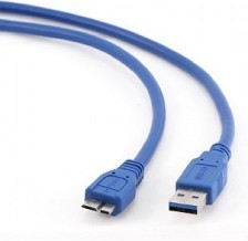 Фото 1/2 Кабель Gembird/Cablexpert CCP-mUSB3-AMBM-0.5M Кабель USB 3.0 Pro , AM/microBM 9P, 0.5м, экран, синий