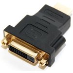 5bites DH1807G Переходник DVI (24+1) F / HDMI M, зол.разъемы