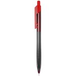 Ручка шариков. автоматическая Deli Arrow EQ01340 прозрачный/красный d=0.7мм ...