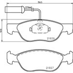 mdb1829, Колодки тормозные дисковые передн. 145 (930) 146 (930) GTV (916C_) ...