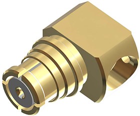 26_SMP-50-2-2/111_NE Series, jack Surface Mount SMP Connector, 50Ω, Solder Termination, Right Angle Body
