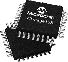 ATMEGA168PA-MU, MCU - 8-bit AVR RISC - 16KB Flash - 2.5V/3.3V/5V - 32-Pin VQFN EP - Tray