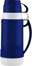 Термос в пластиковом корпусе со стеклянной колбой valente, 1.8 л, 2 чашки 106037