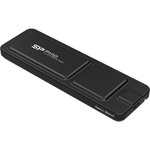 Накопитель SSD Silicon Power USB-C 1TB SP010TBPSDPX10CK PX10 1.8" черный
