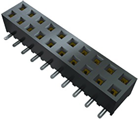 Фото 1/2 SMM-103-02-S-D, SMM Series Right Angle Surface Mount PCB Socket, 6-Contact, 2-Row, 2mm Pitch, Solder Termination