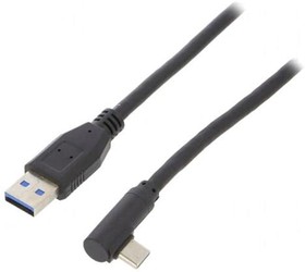 Фото 1/2 66501, Кабель USB 1.1,USB 2.0,USB 3.0 1м черный Проводник Cu