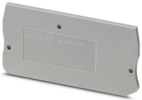 Фото 1/3 3211003, End cover - length: 62 mm - width: 2.2 mm - height: 29.1 mm - color: gray
