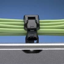Фото 1/2 PBMS-H25-M30, Cable Tie Mounts Cable Tie Mount Push Button HS BL