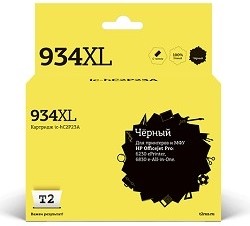 Фото 1/2 T2 C2P23AE Картридж (HC2P23A №934X) для HP Officejet Pro 6230/6830, черный, С ЧИПОМ