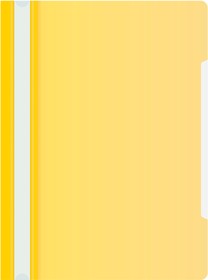 Фото 1/4 Папка-скоросшиватель Бюрократ Economy -PSE20YEL A4 прозрач.верх.лист пластик желтый