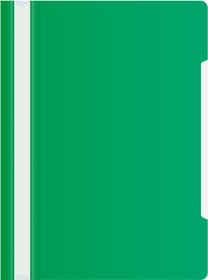 Фото 1/4 Папка-скоросшиватель Бюрократ -PS20GRN A4 прозрач.верх.лист пластик зеленый 0.12/0.16